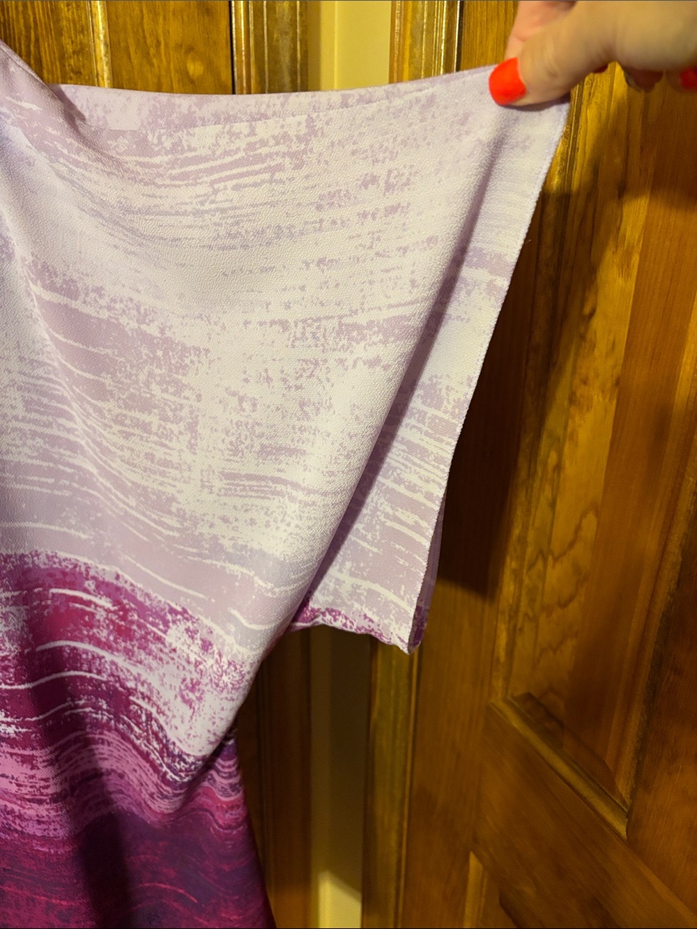 Catherines Shades of Pink and Purple Ombre Short Sleeve Tunic - Picture 4 of 4